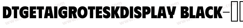 DTGetaiGroteskDisplay Black字体转换